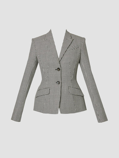 Erdem Grey tailored blazer at Collagerie