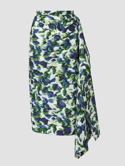 Erdem Pencil skirt with drape detail at Collagerie