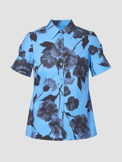 Erdem Flare sleeve button up shirt at Collagerie