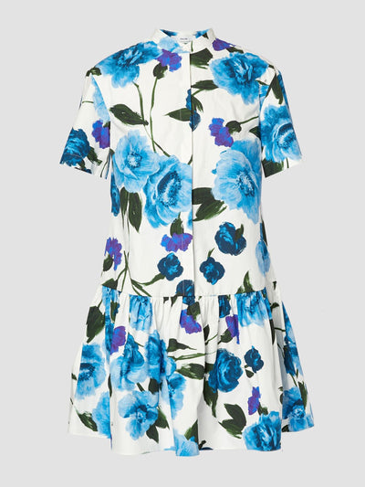 Erdem Short sleeve short shirt dress at Collagerie