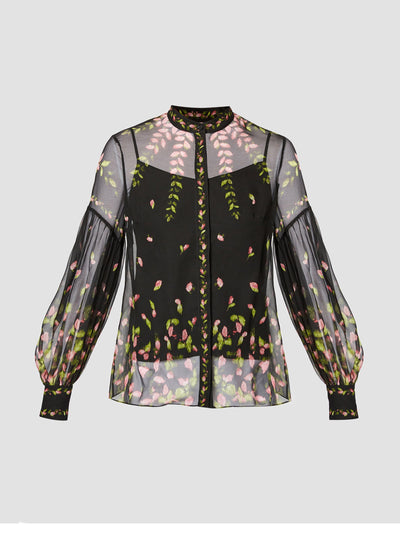 Erdem Blouson sleeve button down at Collagerie