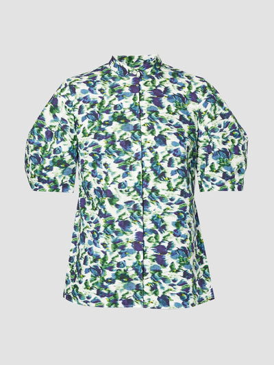 Erdem Volume short sleeve blouse at Collagerie