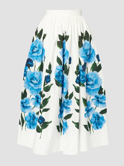 Erdem Volume midi skirt at Collagerie