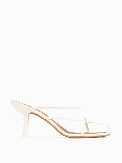 NEOUS Cream Pherka slip-on sandals at Collagerie