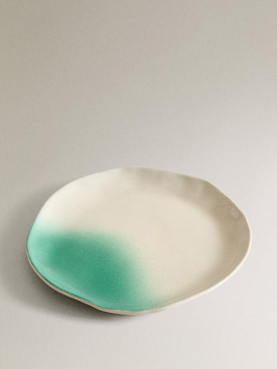 Zara Home x Collagerie Ombre stoneware dinner plate at Collagerie