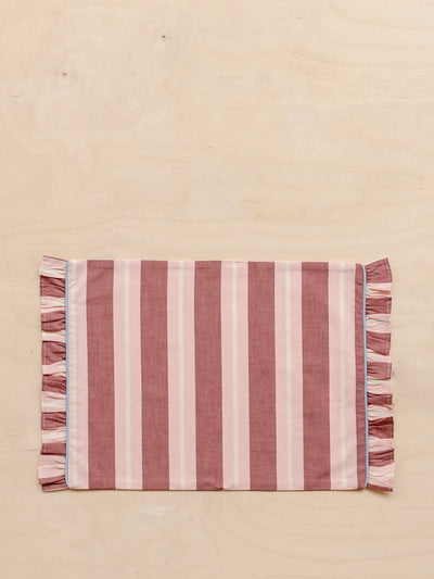 TBCo Cotton placemats in red stripe (set of 2) at Collagerie