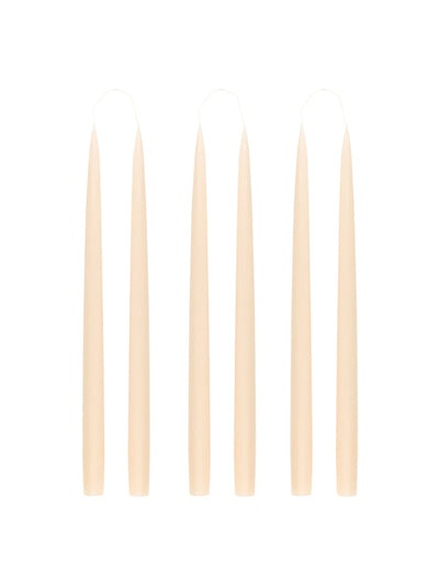 Rebecca Udall Danish taper candles in plaster, set of 6 at Collagerie