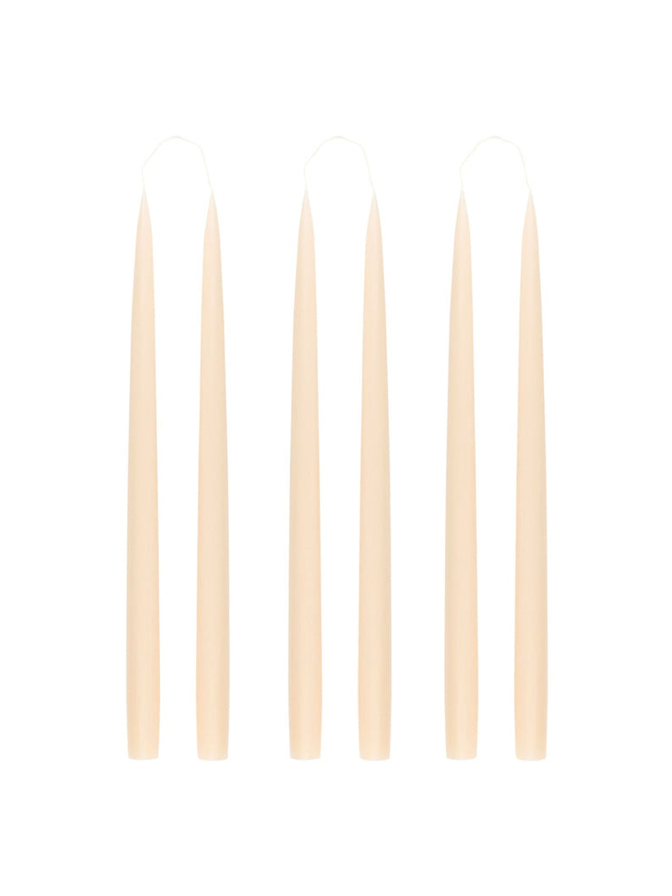 Danish taper candles in plaster, set of 6