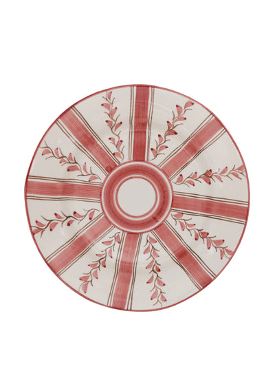 Carolina Irving & Daughters Rose stripe dinner plate at Collagerie