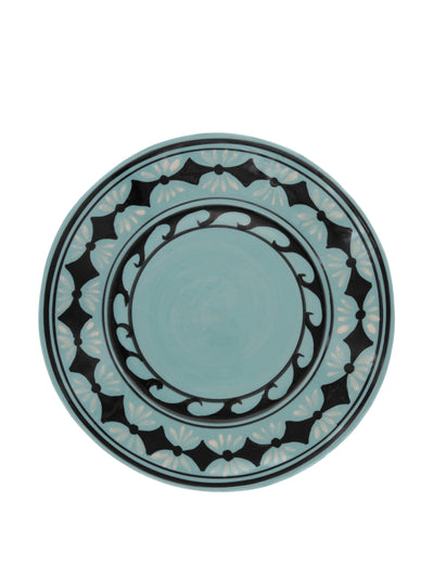 Carolina Irving & Daughters Gigi aqua dessert plate at Collagerie