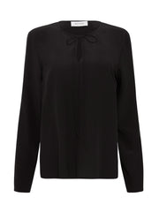 Black popover tie blouse Womens Apparel - Blouses Matteau 1   - Collagerie