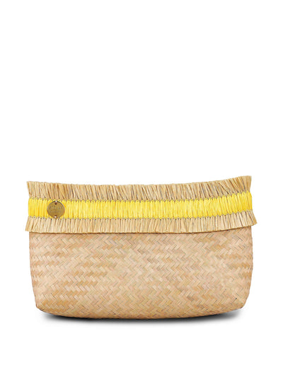 STELAR Sita mini raffia clutch bag at Collagerie