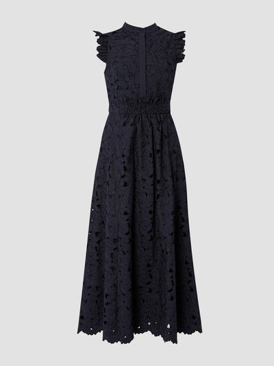 Erdem Navy sleeveless midi dress at Collagerie