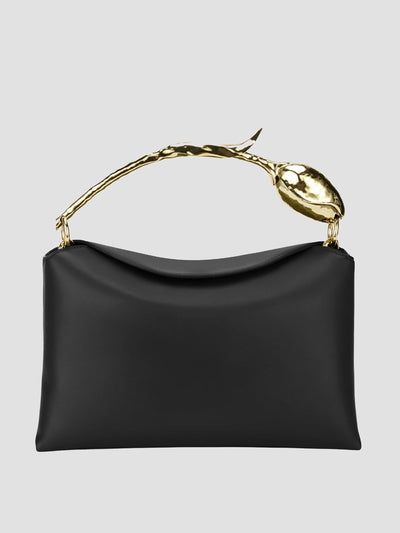 Erdem Black midi bloom bag at Collagerie