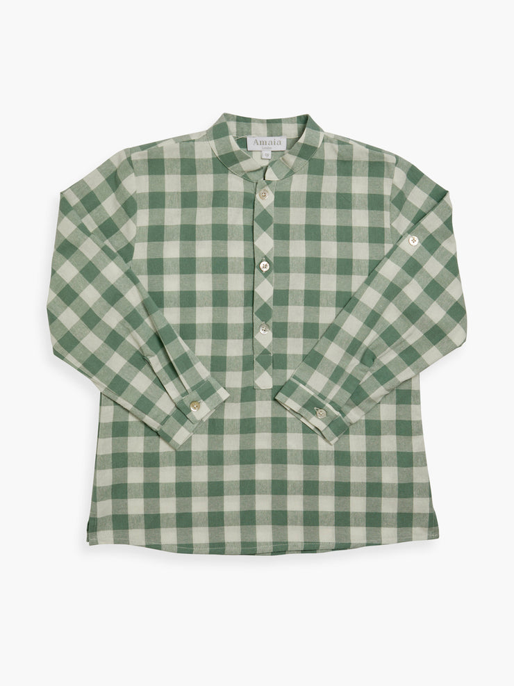 Green vichy pereprine shirt