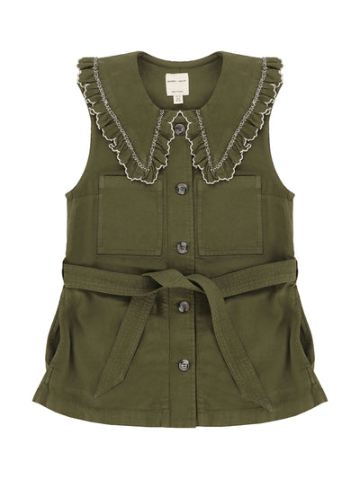 Seventy + Mochi Phoebe waistcoat in pine at Collagerie