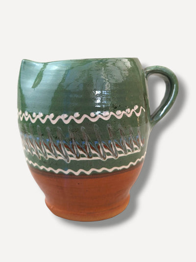 Casa de Folklore Moss green barrel jug at Collagerie