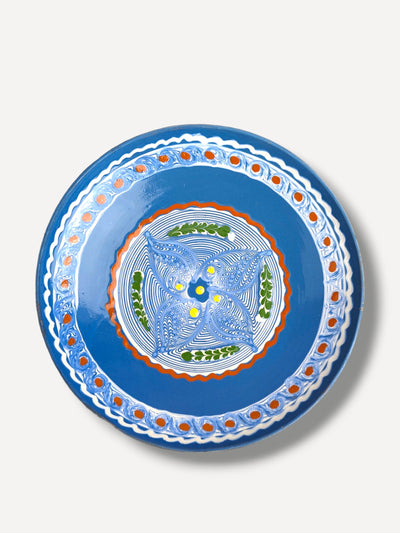 Casa de Folklore Large soft blue servings dish II at Collagerie