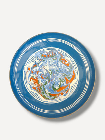 Casa de Folklore Marble effect large serving plate at Collagerie