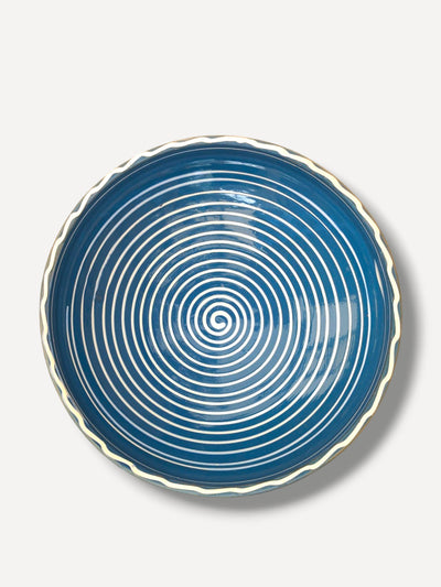 Casa de Folklore Cobalt swirl fruit bowl at Collagerie