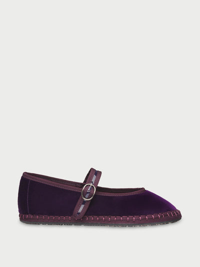 Flabelus Purple Pierre flats at Collagerie