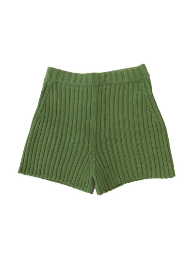 The Knotty Ones Pilnatis fern green cotton shorts at Collagerie