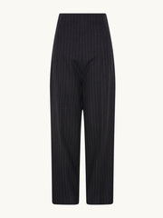 La femme trousers Trousers & Shorts Racil Charcoal Pinstripe 34  - Collagerie