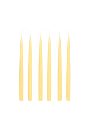 Danish taper candles in pastel yellow (set of 6) Candles & Candleware Rebecca Udall    - Collagerie