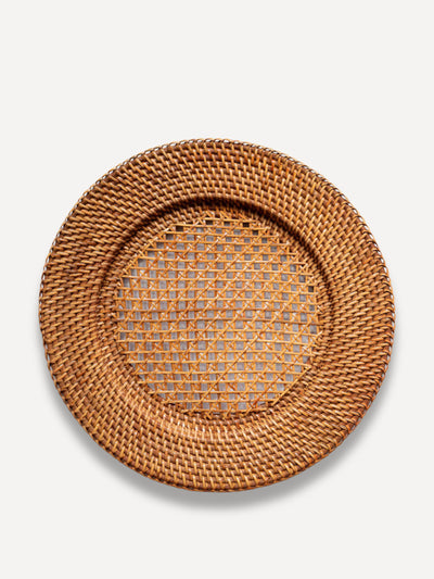 Valsa Home Rattan charger plate at Collagerie