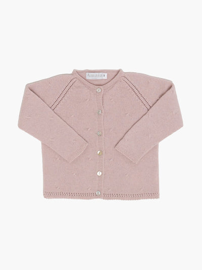 Amaia Light pink Puce cardigan at Collagerie