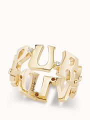 Pura Vida eternity nameplate ring Rings Marlo Laz    - Collagerie