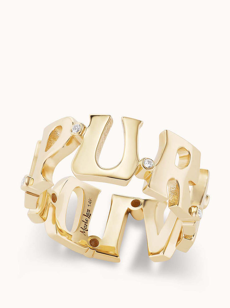 Pura Vida eternity nameplate ring Rings Marlo Laz    - Collagerie