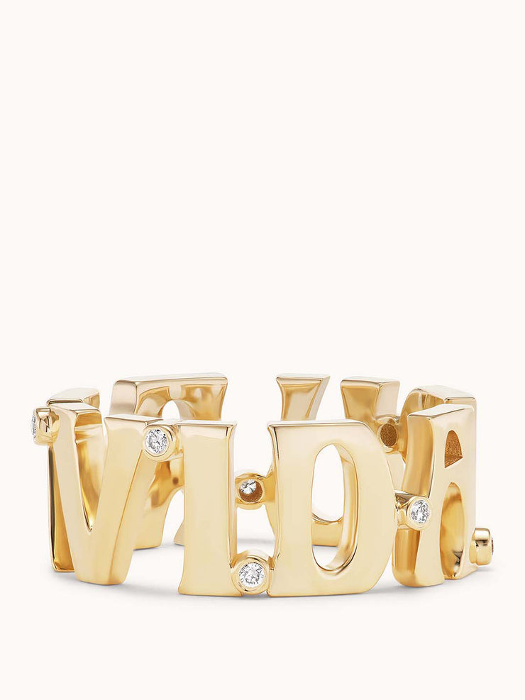 Pura Vida eternity nameplate ring Rings Marlo Laz    - Collagerie