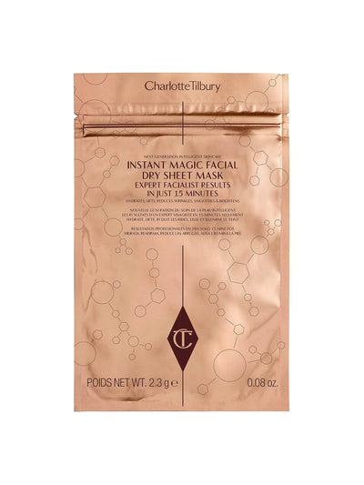 Charlotte Tilbury Magic facial dry sheet mask at Collagerie