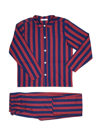Nufferton Blue and red stripe Uno pyjama set at Collagerie