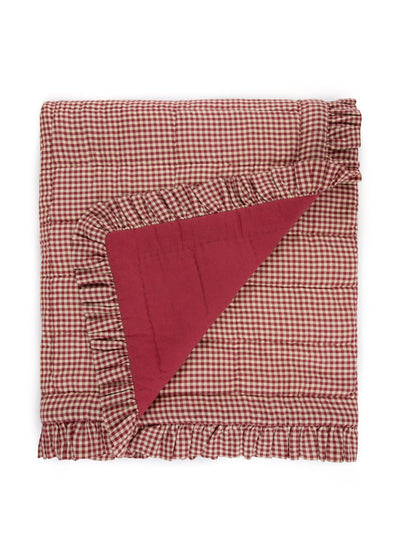 If Only If Rust gingham quilt at Collagerie