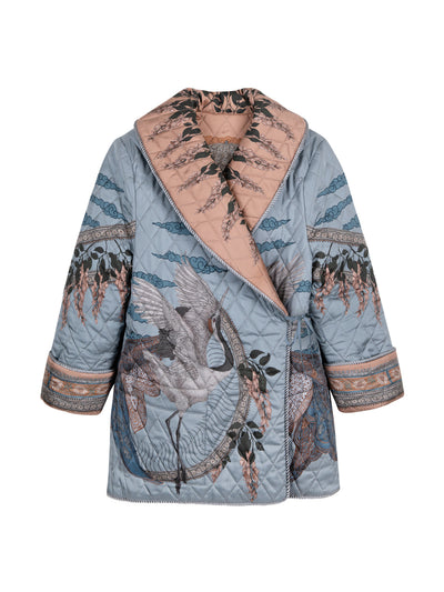 Sabina Savage The song deer reversible quilted jacket at Collagerie