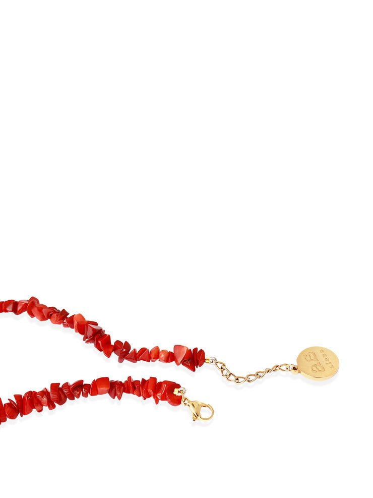 Coral and pearl Quinn necklace
