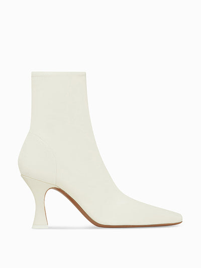 NEOUS Ran heeled boots, cream at Collagerie