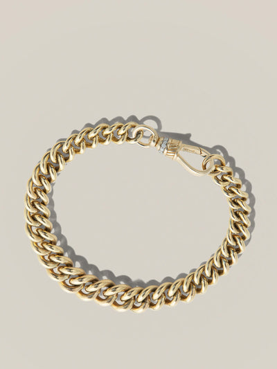 Lucy Delius Graduated curb link bracelet at Collagerie