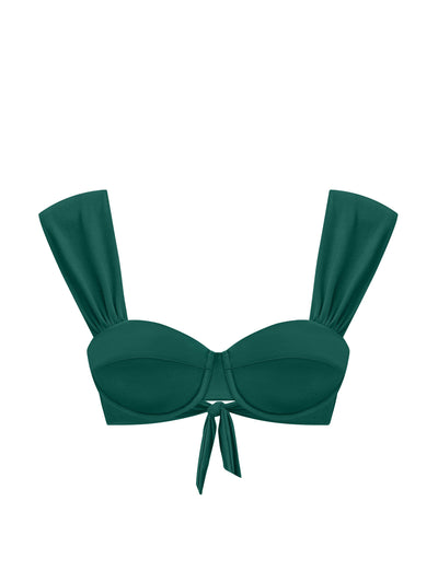Evarae Forest green Audrey bikini top at Collagerie