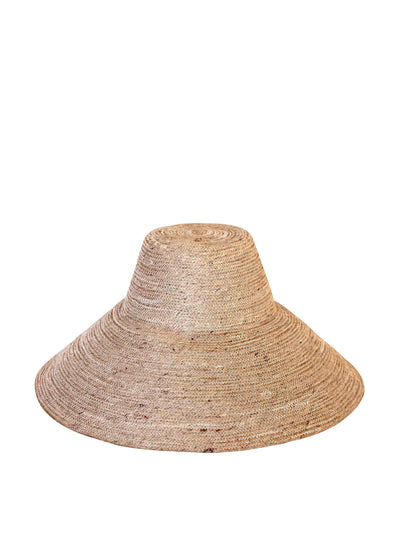 BrunnaCo Riri jute handwoven straw hat in natural beige at Collagerie