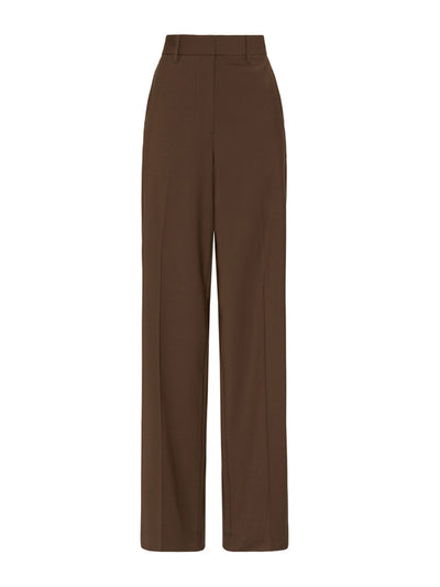 Matteau Coffee relaxed tailored trousers at Collagerie