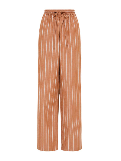 Matteau Desert stripe cotton relaxed trouser at Collagerie