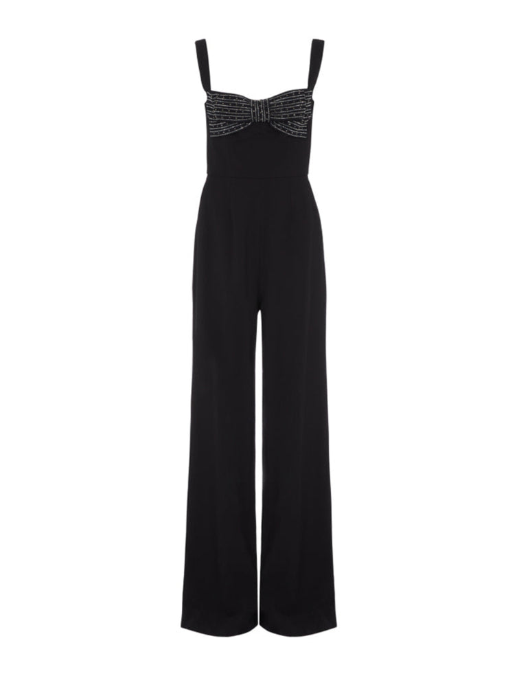 Embellished black Rachel jumpsuit