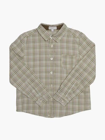 Amaia Green checked Ralph shirt at Collagerie