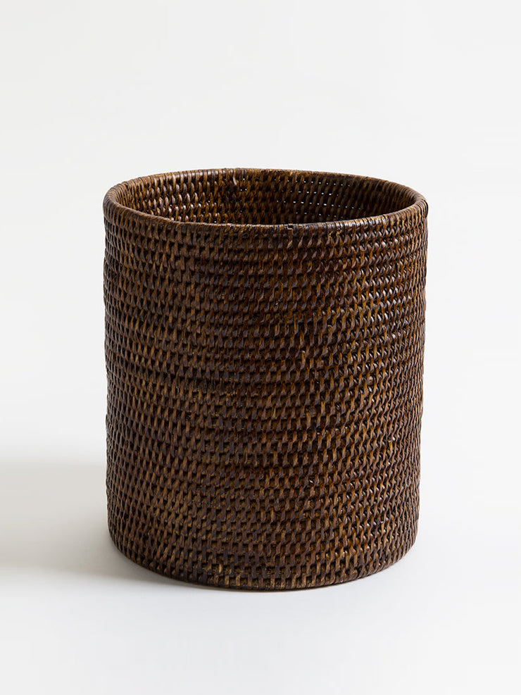 Rangoon rattan waste paper basket