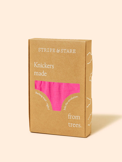 Stripe & Stare Raspberry the original knicker at Collagerie