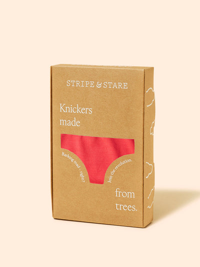 Stripe & Stare Red the original knicker at Collagerie