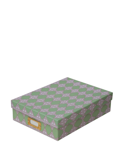 Dar Leone Romarong loko green lidded portfolio box at Collagerie